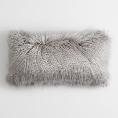 Furrific Lumbar Pillow Cover + Insert, 12"x24", Himalayan Ivory - Image 4