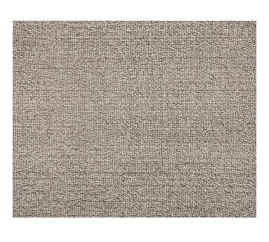 Chunky Wool/Jute Rug, 9 x 12', Gray - Image 0