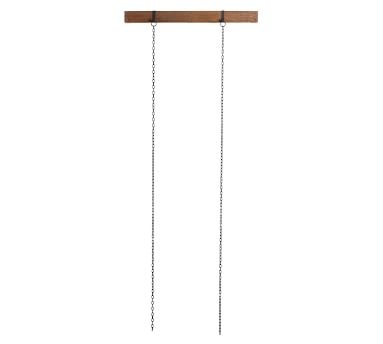 Hanging Picture Frame Rail, Bronze, 3', 2 Chains - Image 1