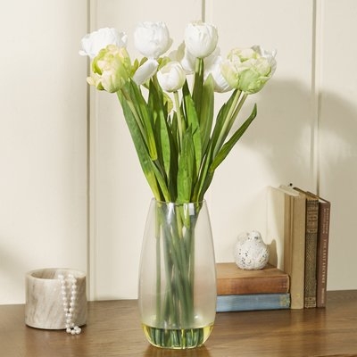 Tulip with Vase Silk Floral Arrangements - Image 0