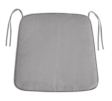 PB Classic Dining Chair Cushion, Small, Performance Everydaysuede(TM) Metal Gray - Image 2