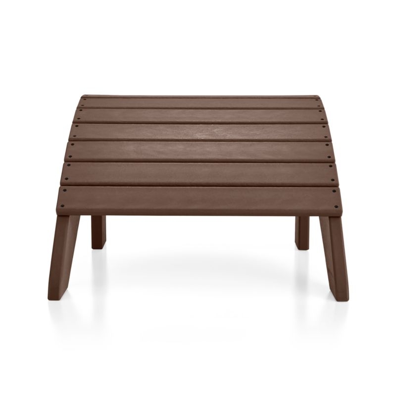 Vista II Mahogany Outdoor Adirondack Chair Ottoman by POLYWOOD® - Image 2
