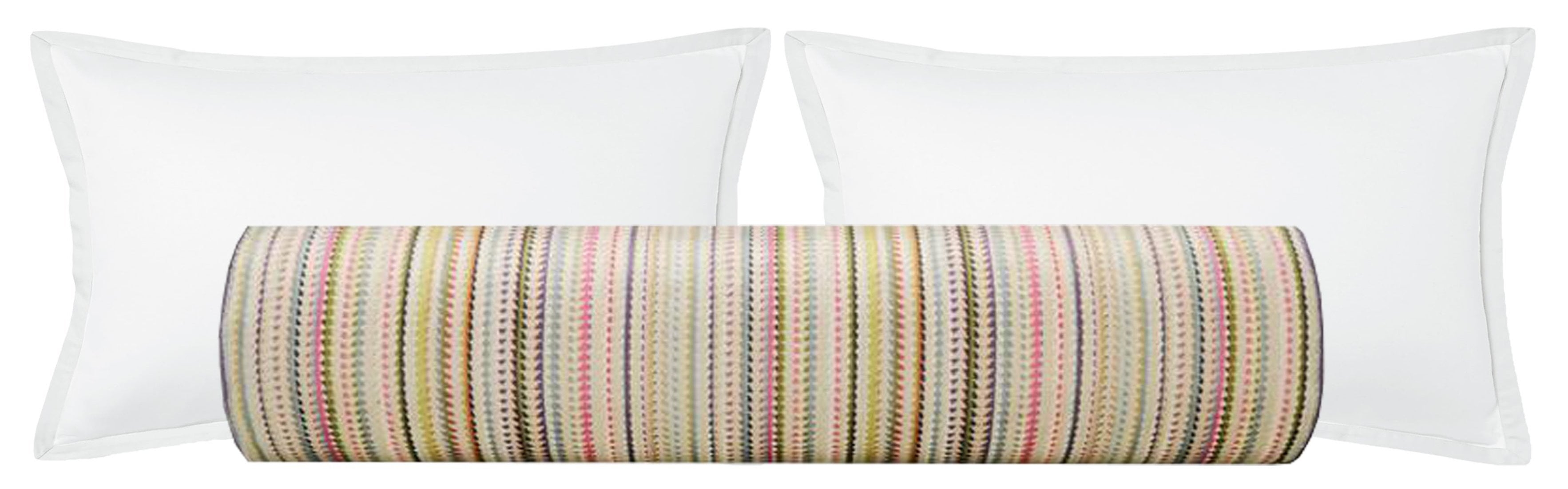 THE BOLSTER :: TRIBECA CUT VELVET // MULTI - Sample 4" X 4" - Image 0