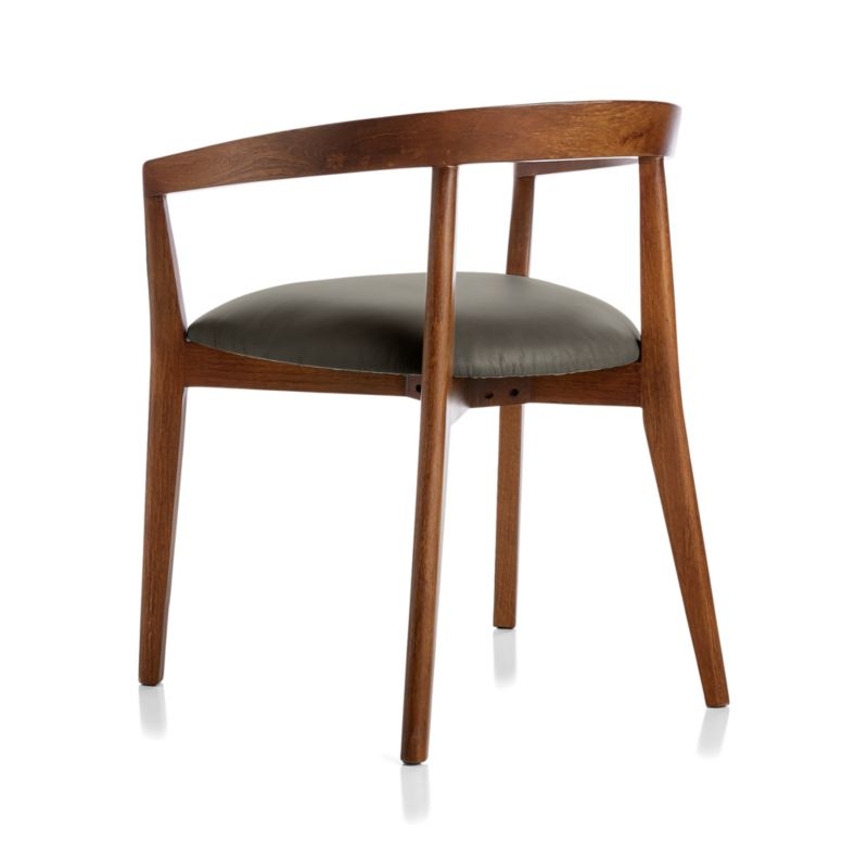 Cullen Shiitake Stone Round Back Dining Chair - Image 4