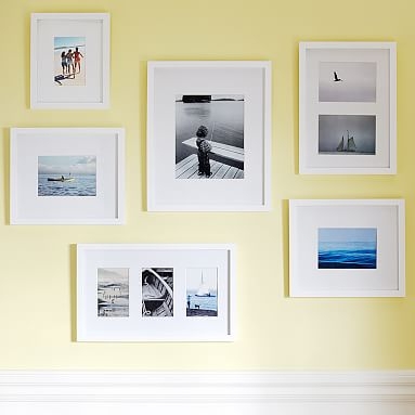 Gallery Frames, Gallery In A Box, Set of 6, Modern White - Image 0