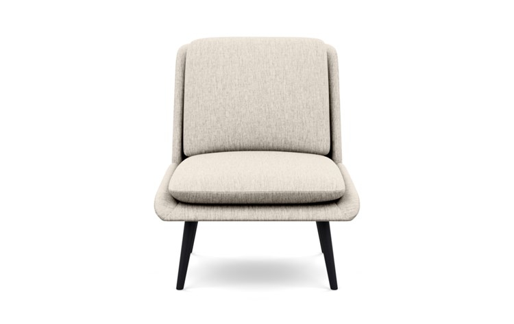 Hana Chairs with Slipper Chairs with Wheat Fabric and Matte Black legs - Image 0