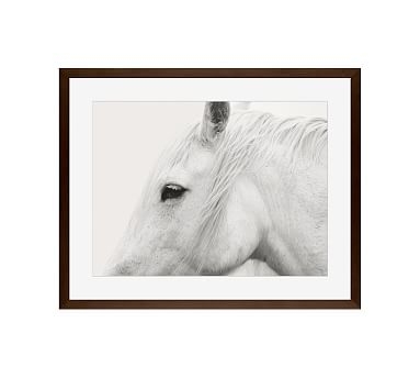 White Horse by Jennifer Meyers, 20 x 16", Wood Gallery, Espresso, Mat - Image 2