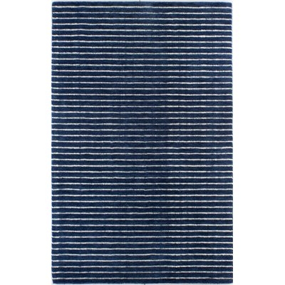 Worsham Hand-Woven Wool Blue Area Rug - Image 0