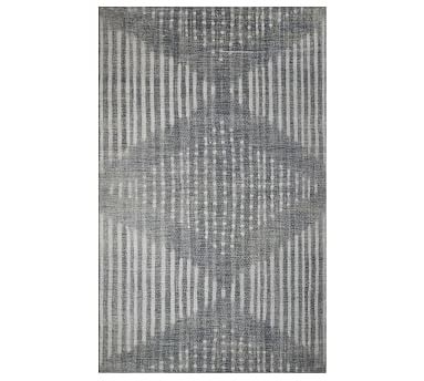 Shibori Indoor/Outdoor Rug, 8' x 10', Gray - Image 0