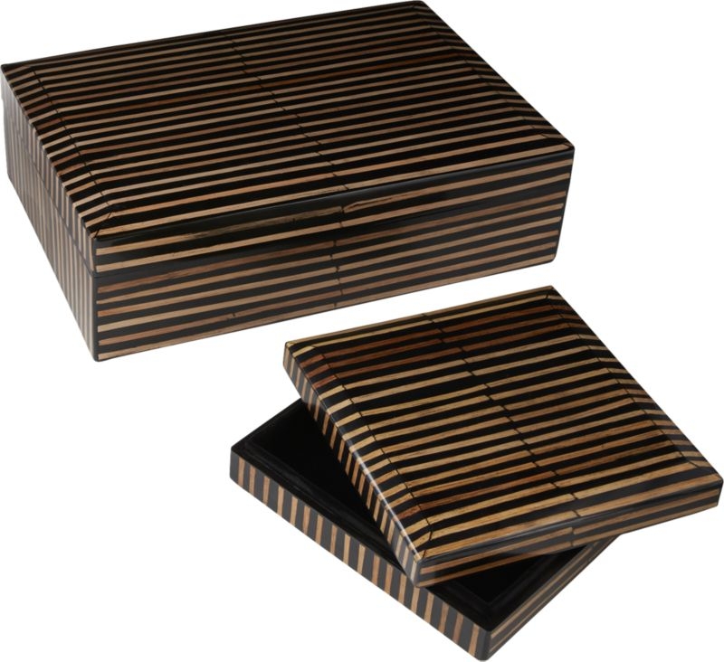 Mar Rattan Striped Box Small - Image 7