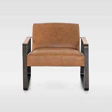 Adrian Leather Chair, Palomino - Image 1