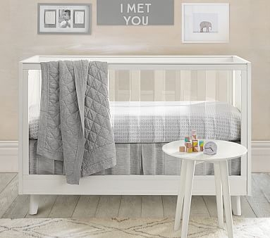 Sloan Acrylic Convertible Crib, Simply White, UPS - Image 3