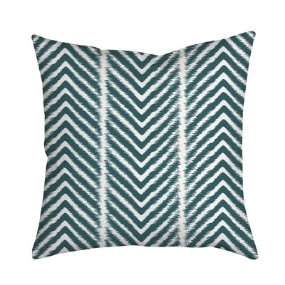 Presswood Zebra Chevron Print Indoor/Outdoor Throw Pillow - Image 0