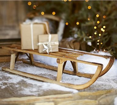 Found Wooden Sled - Image 0