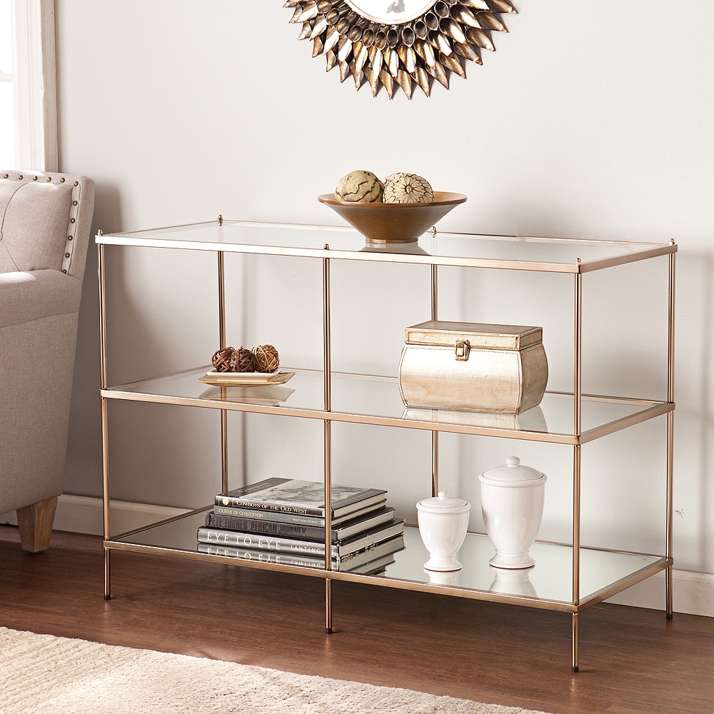 Knox Metallic Gold Console Table - Style # 39G47 - Image 0
