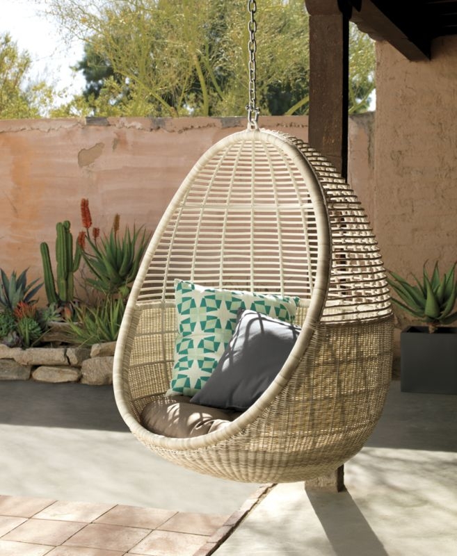 Pod Hanging Outdoor Chair Cushion - Image 2