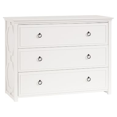 Elsie 3-Drawer Wide Dresser, Simply White - Image 0
