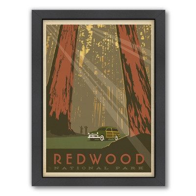 Redwood National Park Framed Vintage Advertisement - Image 0