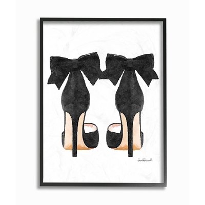 'Pumps Heels with Black Bow' Graphic Art Print - Image 0