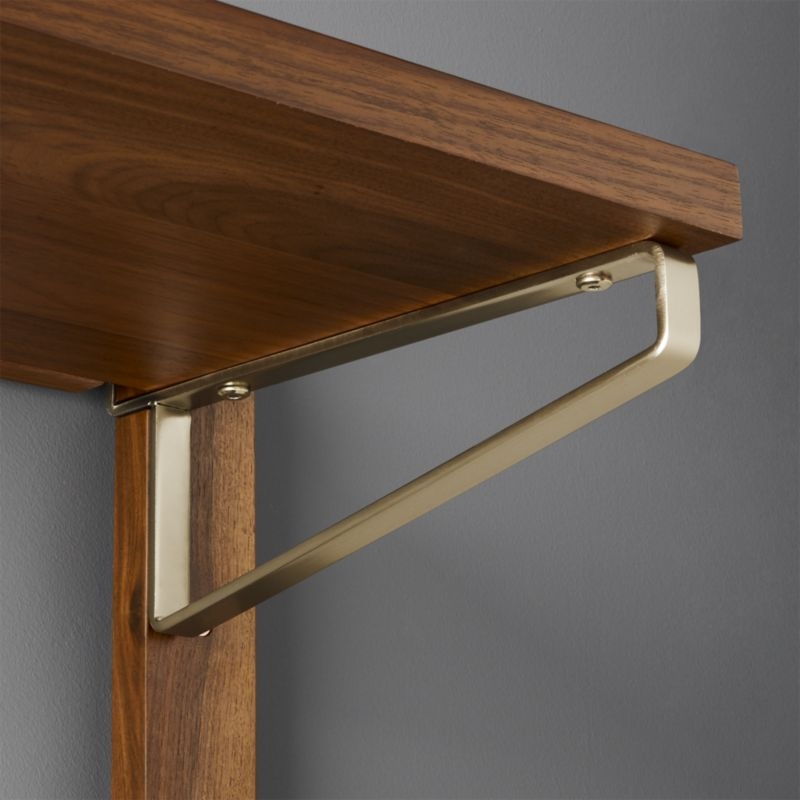 Walnut Modular Single Shelf 88" - Image 4
