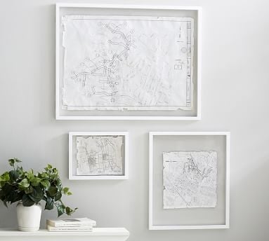 Floating Wood Gallery Frame, 20x24 (21x25 overall) - White - Image 3