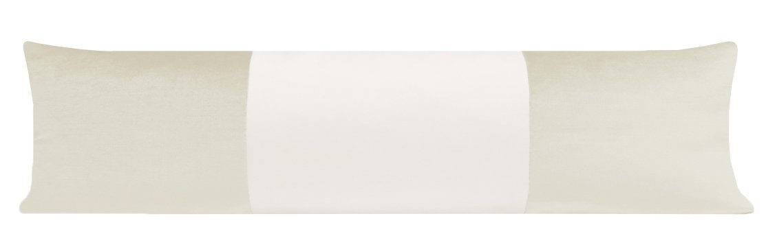 THE XL LUMBAR :: MONOCHROMATIC FAUX SILK VELVET // ALABASTER - Sample 4" X 4" - Image 1