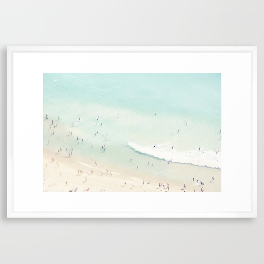 Beach Summer Fun Framed Art Print by Ingz - Image 0