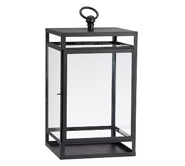 Maxwell Handcrafted Outdoor Lantern, Small, 16.5" - Black - Image 0