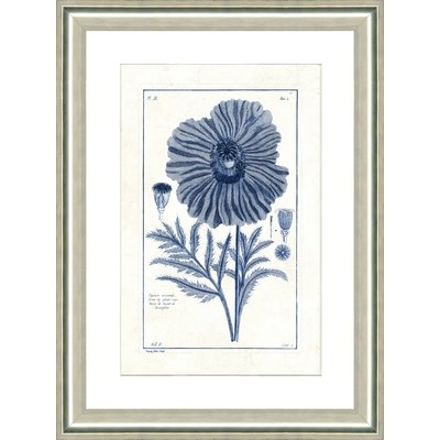 'Blue Botanical II' Framed Graphic Art Print - Image 0