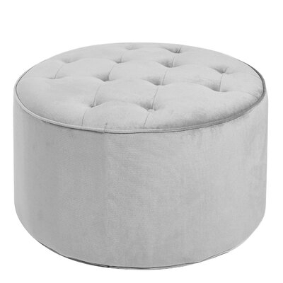 Jeb Large Round Tufted Cocktail Ottoman - Image 0