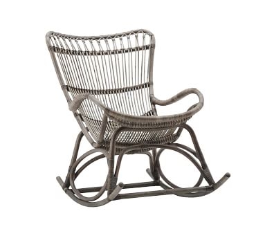 Monet Rattan Rocking Chair, Antique - Image 2