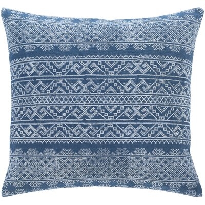 Ranier Bohemian Global Dark Blue Pillow  (polyester fill) - Image 0