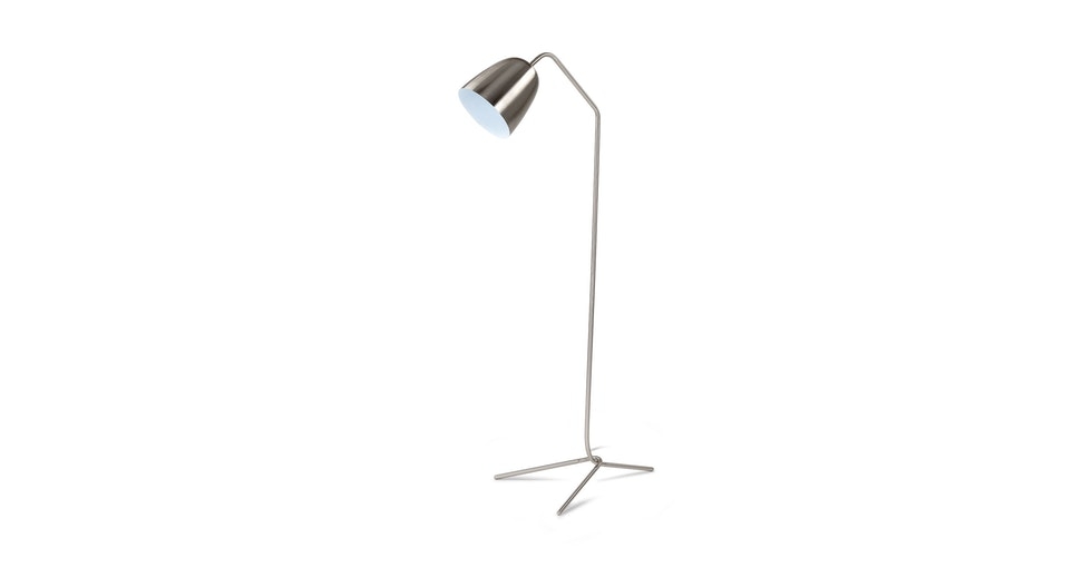 Cado Nickel Floor Lamp - Image 0