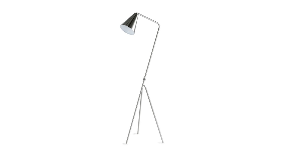 Gira Nickel Floor Lamp - Image 0