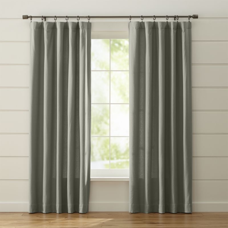 Wallace 52"x108" Grey Curtain Panel - Image 1