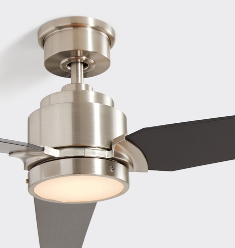 Petrel Ceiling Fan / BRUSHED NICKEL WITH BLACK BLADES - Image 3