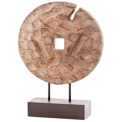 Cincel Chiseled Coin on Stand Sculpture - Image 0