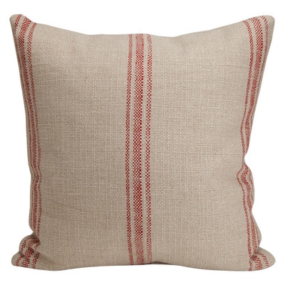 Artisan Classic Stripe Linen Throw Pillow - Image 0