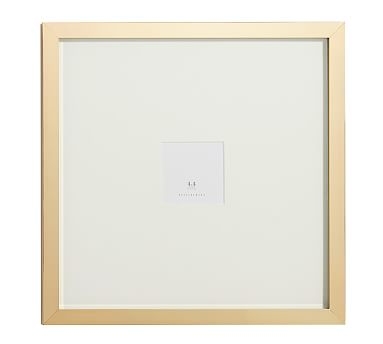 Lee Gallery Picture Frame, Brass - 4 x 4" Oversized - Image 0