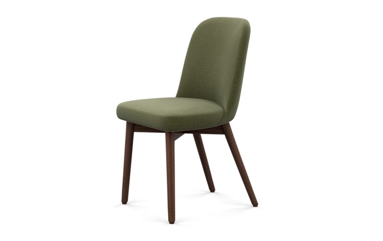 Dylan Dining Chair with Evergreen Fabric and Oiled Walnut legs - Image 4