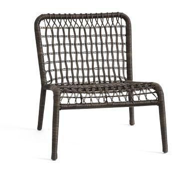 Baja Woven Lounge Chair, Modern Taupe - Image 2