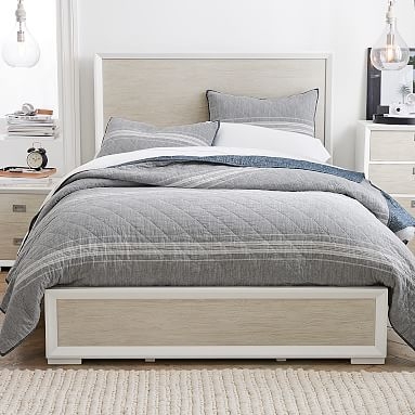 Callum Storage Bed, Queen, Weathered White/Simply White - Image 0