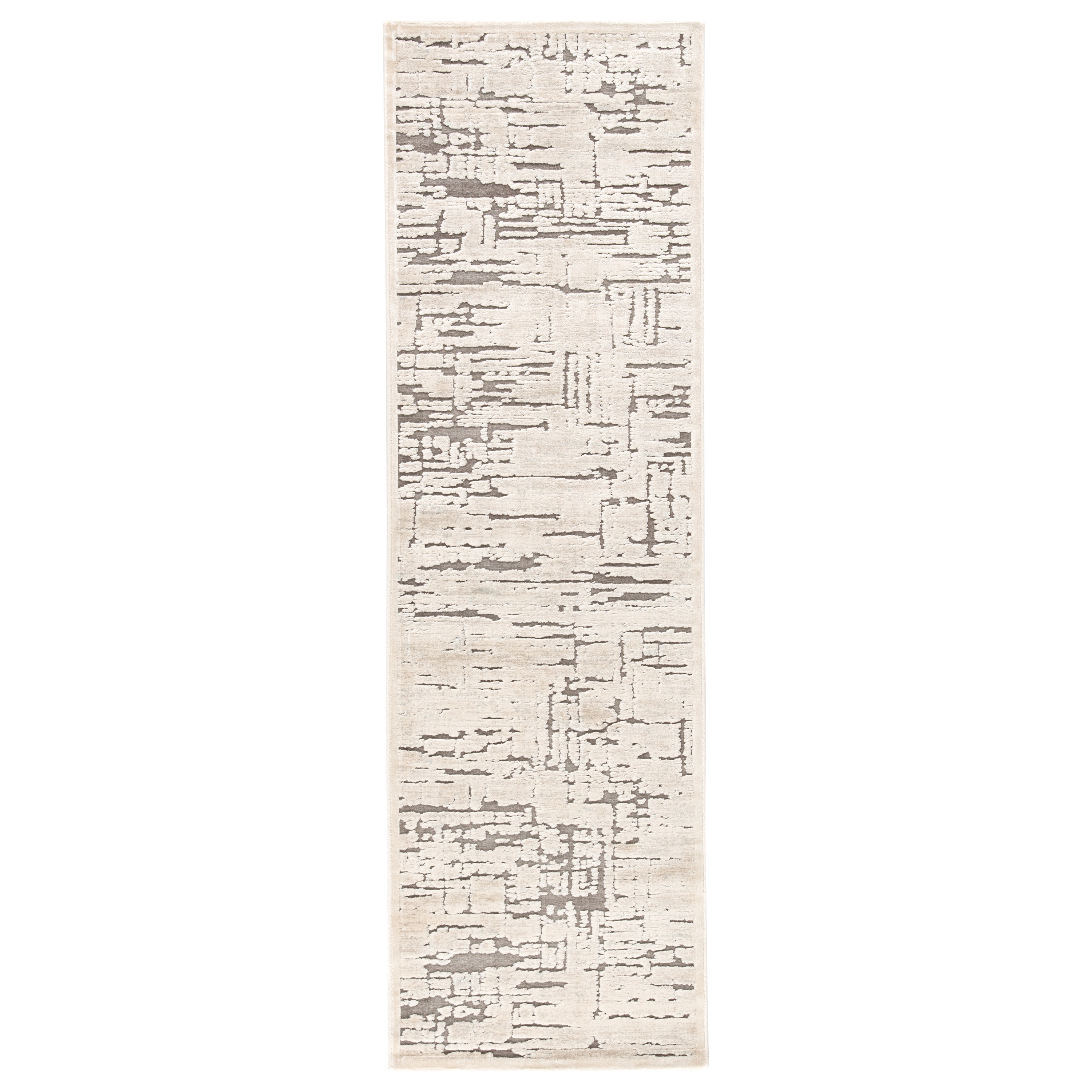 Yesemia Abstract Beige/ Brown Runner Rug (2'6"X8') - Image 0