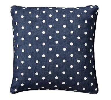 Caci Dot Pillow, Blue Multi, 20" - Image 0