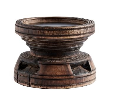 Axel Eclectic Wood Candleholders - Small - Image 1