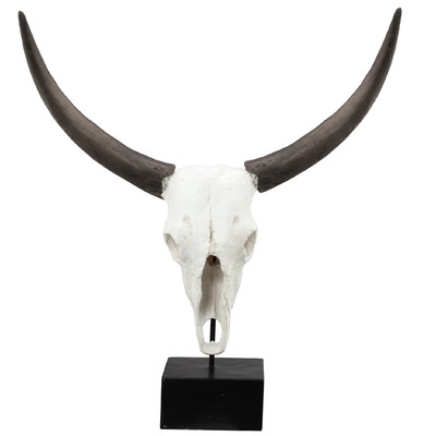 Peralta Decorative Resin Cow Skull - Image 0