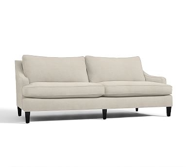 Landon Upholstered Grand Sofa 96.5", Down Blend Wrapped Cushions, Textured Basketweave Flax - Image 2