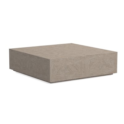 Vince Square Coffee Table, Wood, Rustic Blonde - Image 3