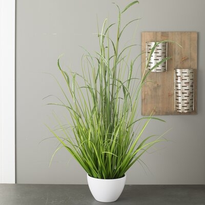 Faux Bamboo and Foliage Grass in Pot - Image 0