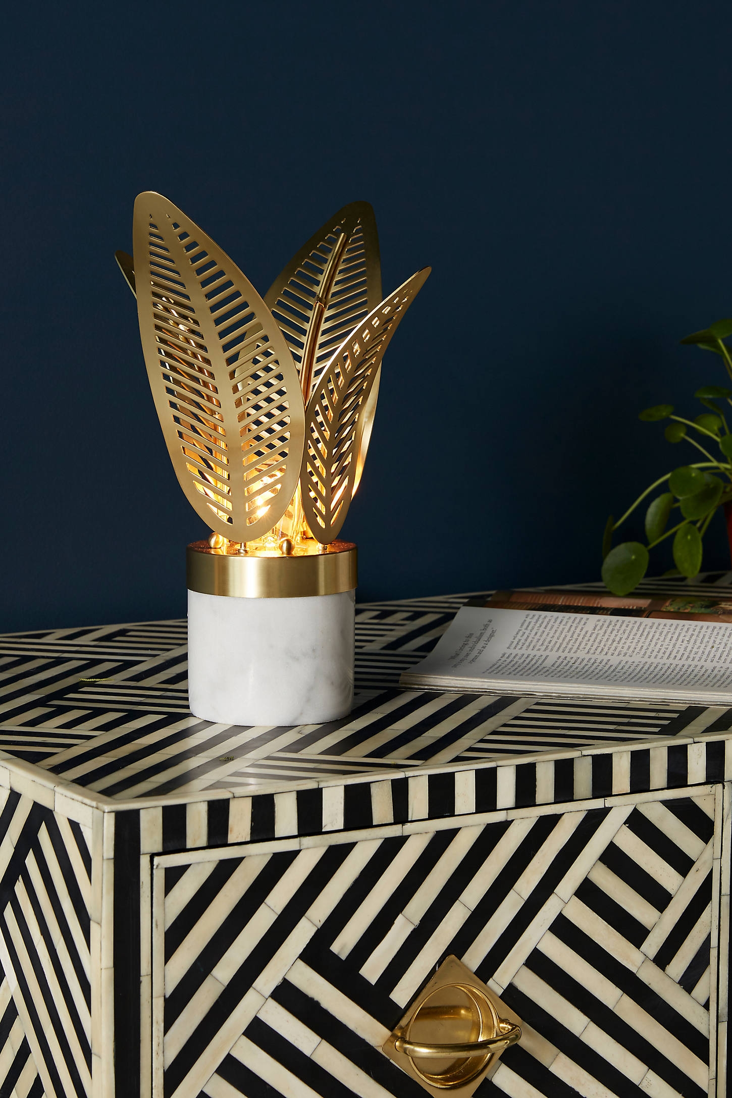 Palm Frond Table Lamp - Image 0